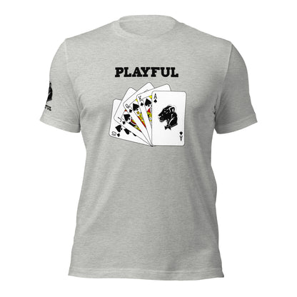 Playful Spades - Black (Unisex) T-Shirt