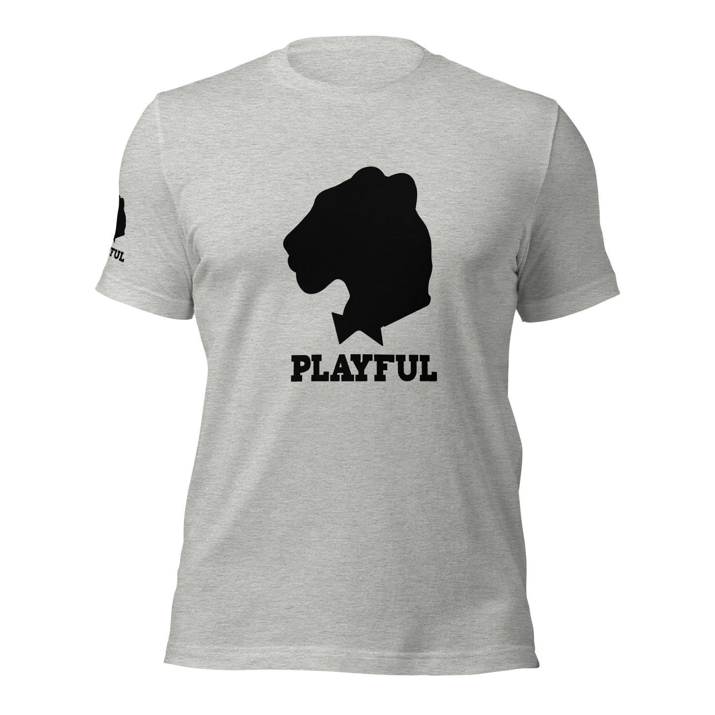 Playful Black Out Logo (Unisex) T-Shirt