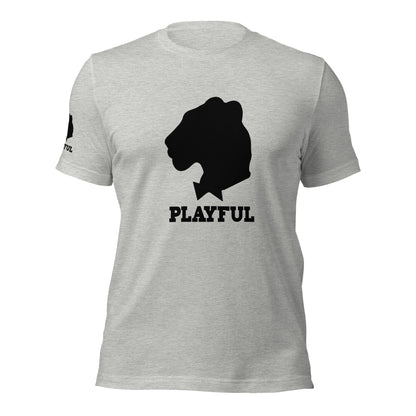 Playful Black Out Logo (Unisex) T-Shirt