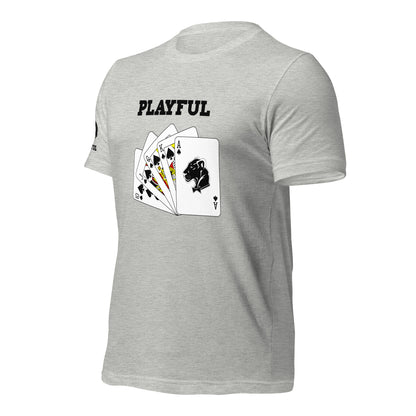 Playful Spades - Black (Unisex) T-Shirt