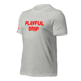 Playful Drip - Red (Unisex) T-Shirt