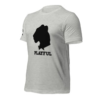 Playful Black Out Logo (Unisex) T-Shirt
