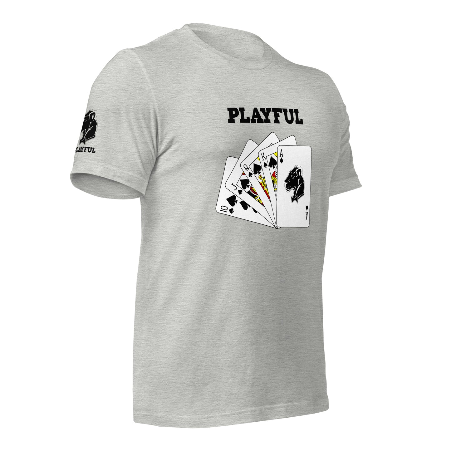 Playful Spades - Black (Unisex) T-Shirt