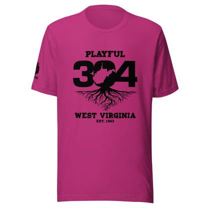 Playful WV - Black (Unisex) T-Shirt