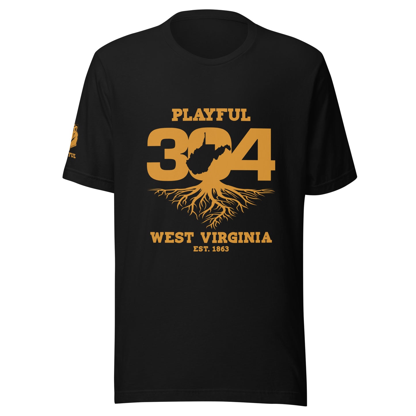 Playful WV - Gold (Unisex) T-Shirt