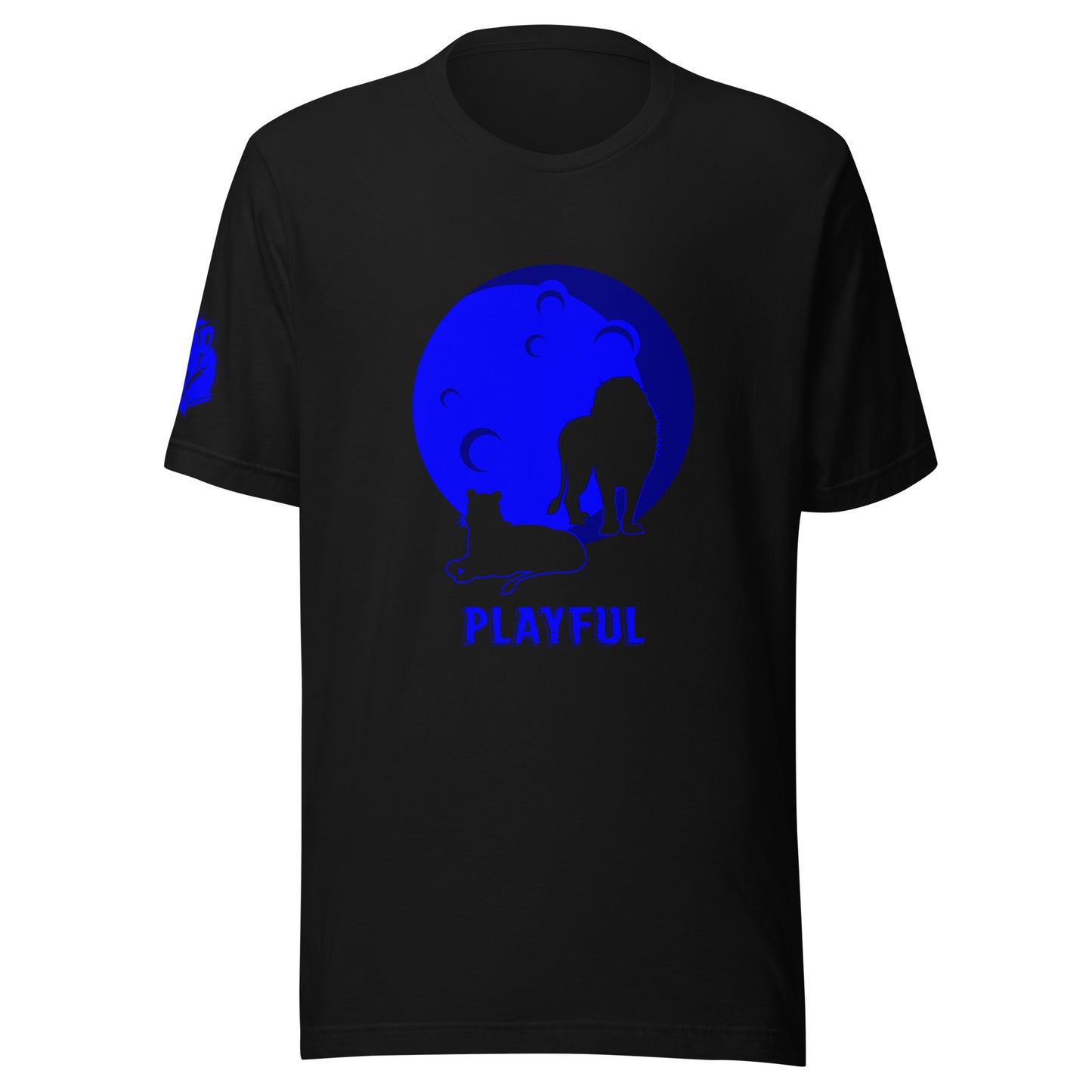 Playful Blue Moon (Unisex) T-Shirt