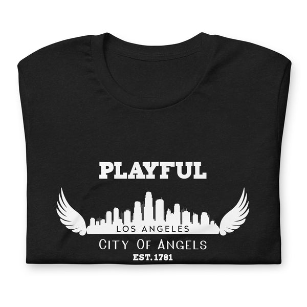 Playful Los Angeles City of Angels (Unisex) T-Shirt