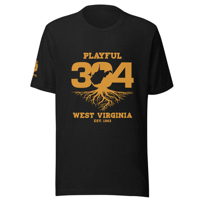 Playful WV - Gold (Unisex) T-Shirt