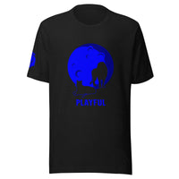 Playful Blue Moon (Unisex) T-Shirt