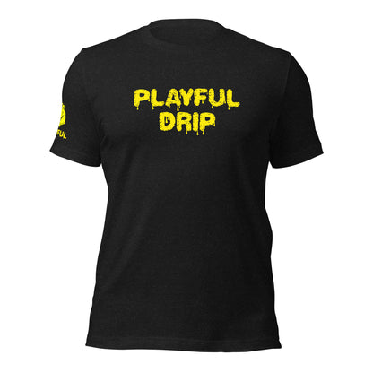 Playful Drip - Yellow (Unisex) T-Shirt