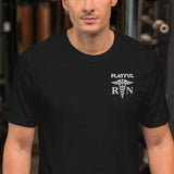 Playful RN White Embroidered (Unisex) Tee