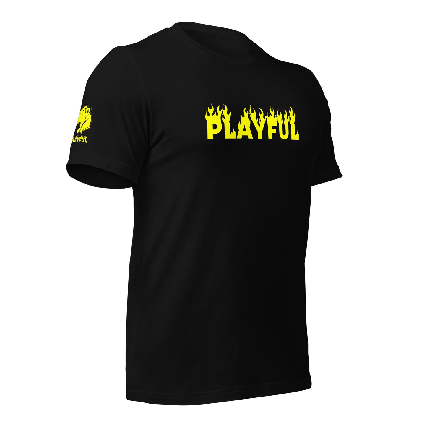 Playful Fire (Yellow) (Unisex) T-Shirt
