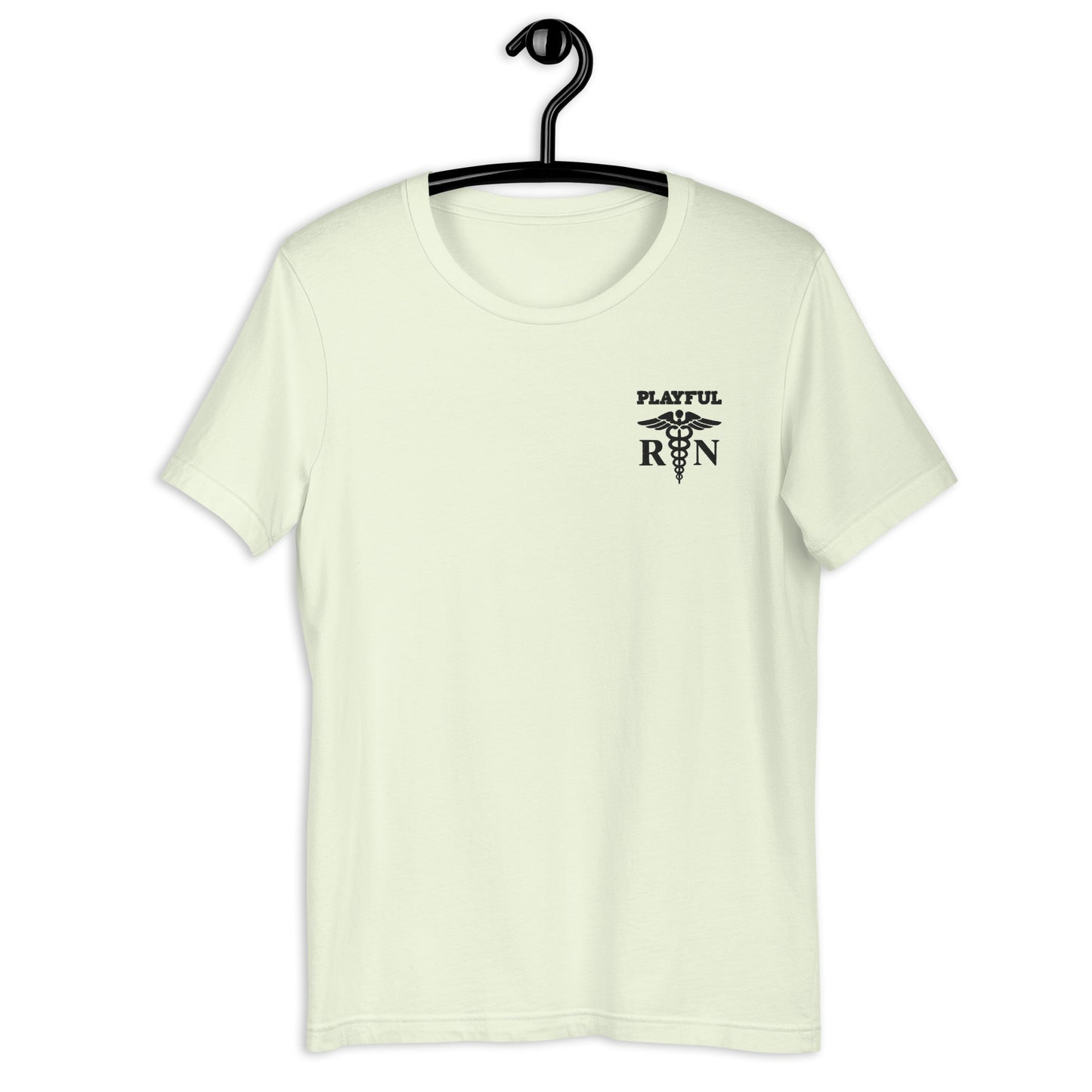 Playful RN Black Embroidered (Unisex) Tee