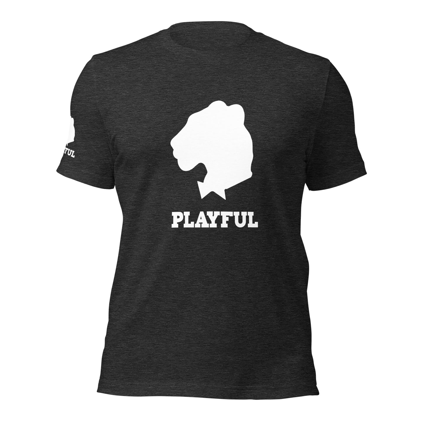 Playful White Out Logo (Unisex) T-Shirt