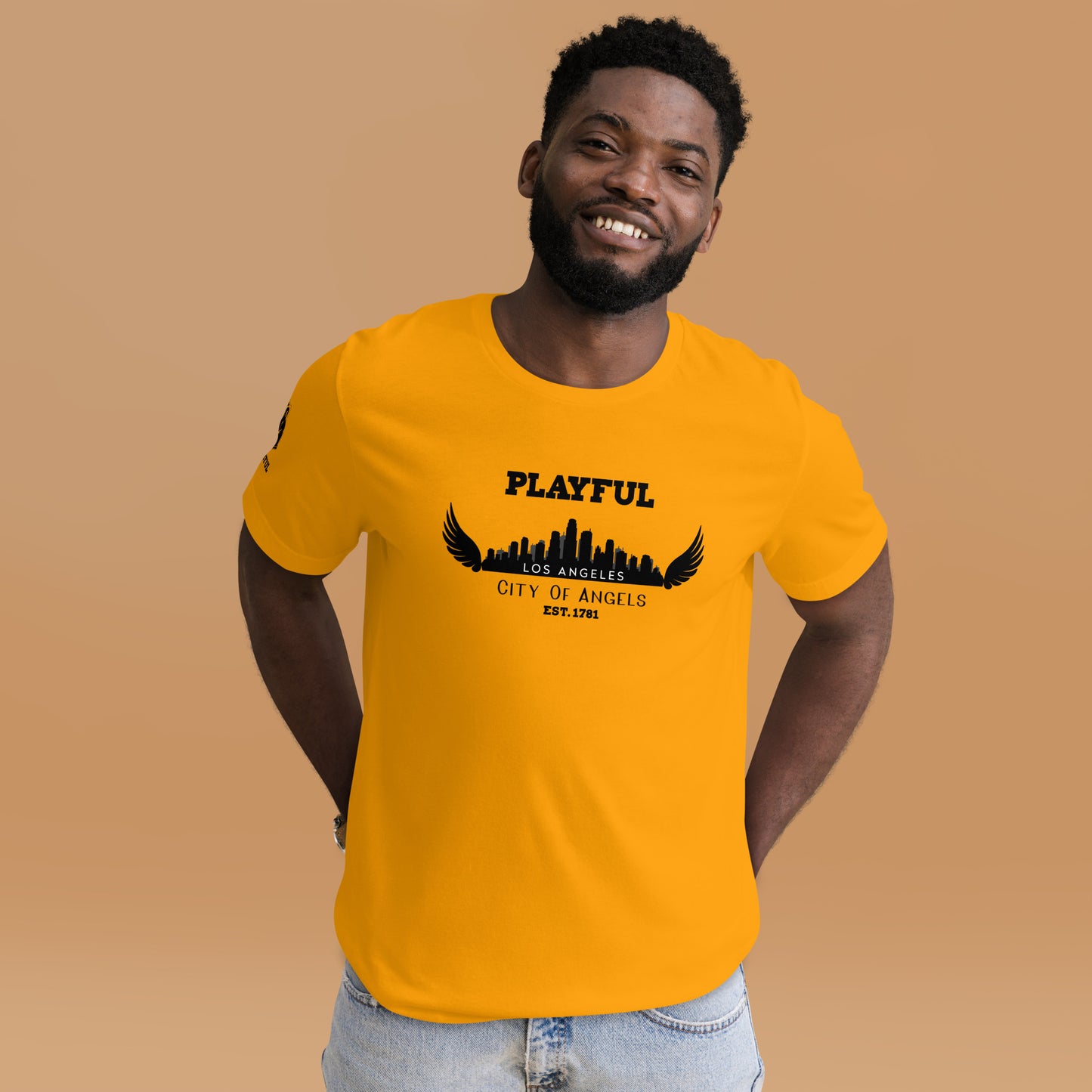 Playful Los Angeles City of Angels (Unisex) T-Shirt