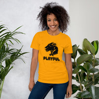 Playful Bubble Black Logo Short-Sleeve (Unisex) T-Shirt