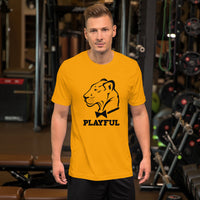 Playful Classic Black Short-Sleeve (Unisex) T-Shirt