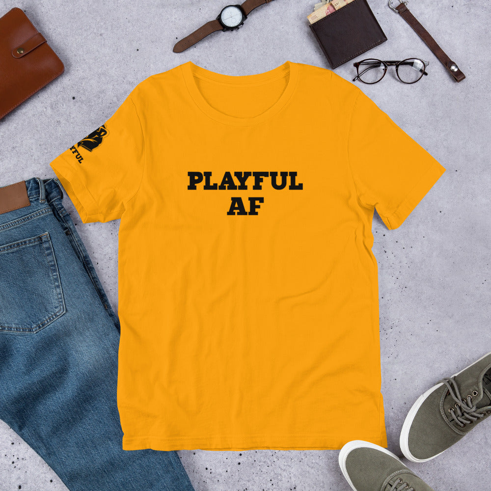 Playful AF (Black Print - Unisex) Tee