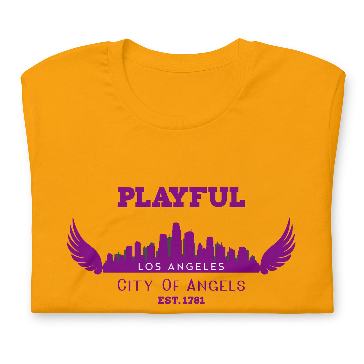 Playful Los Angeles City of Angels (Unisex) T-Shirt