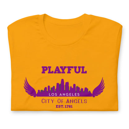 Playful Los Angeles City of Angels (Unisex) T-Shirt