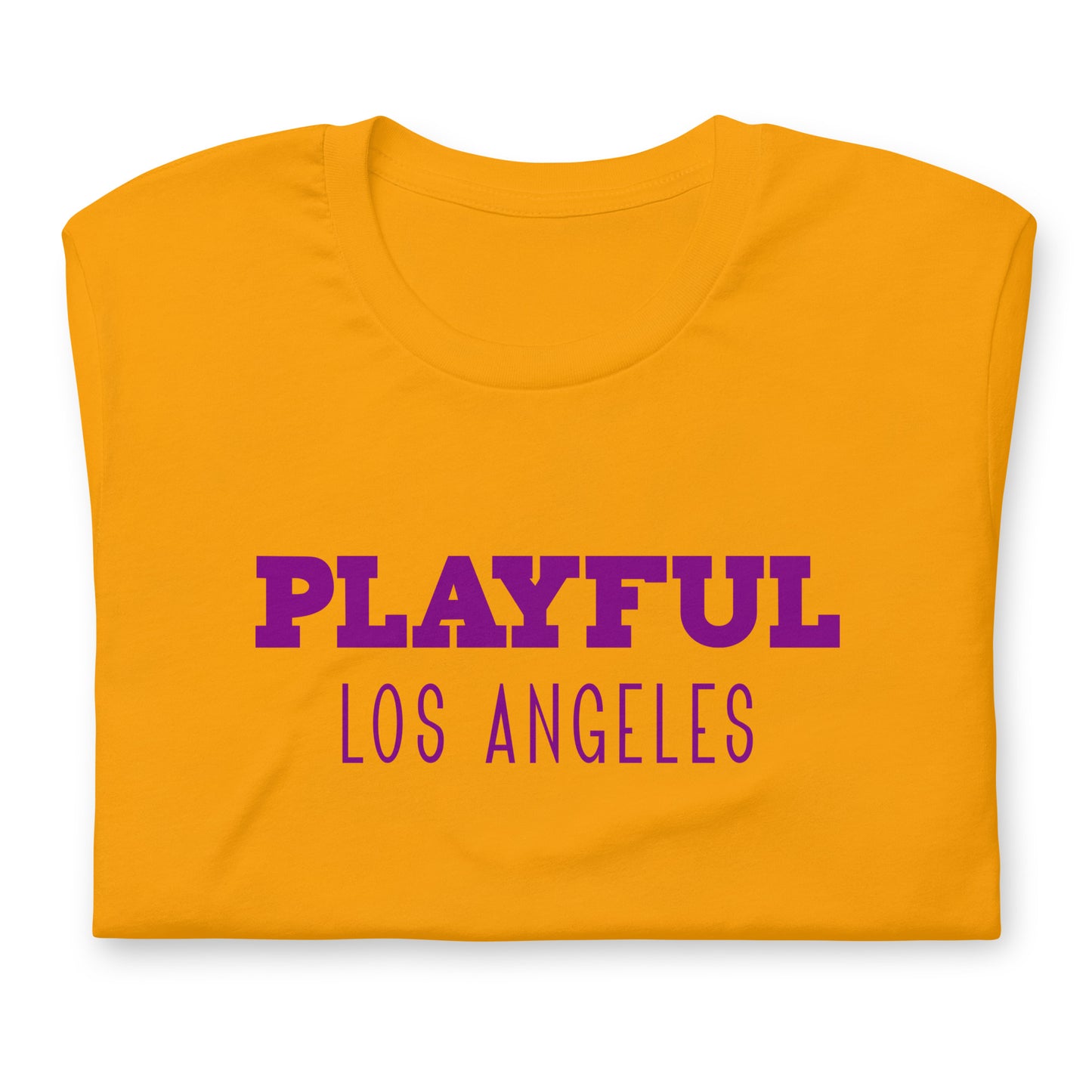 Playful Los Angeles - Purple (Unisex) t-shirt