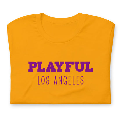 Playful Los Angeles - Purple (Unisex) t-shirt