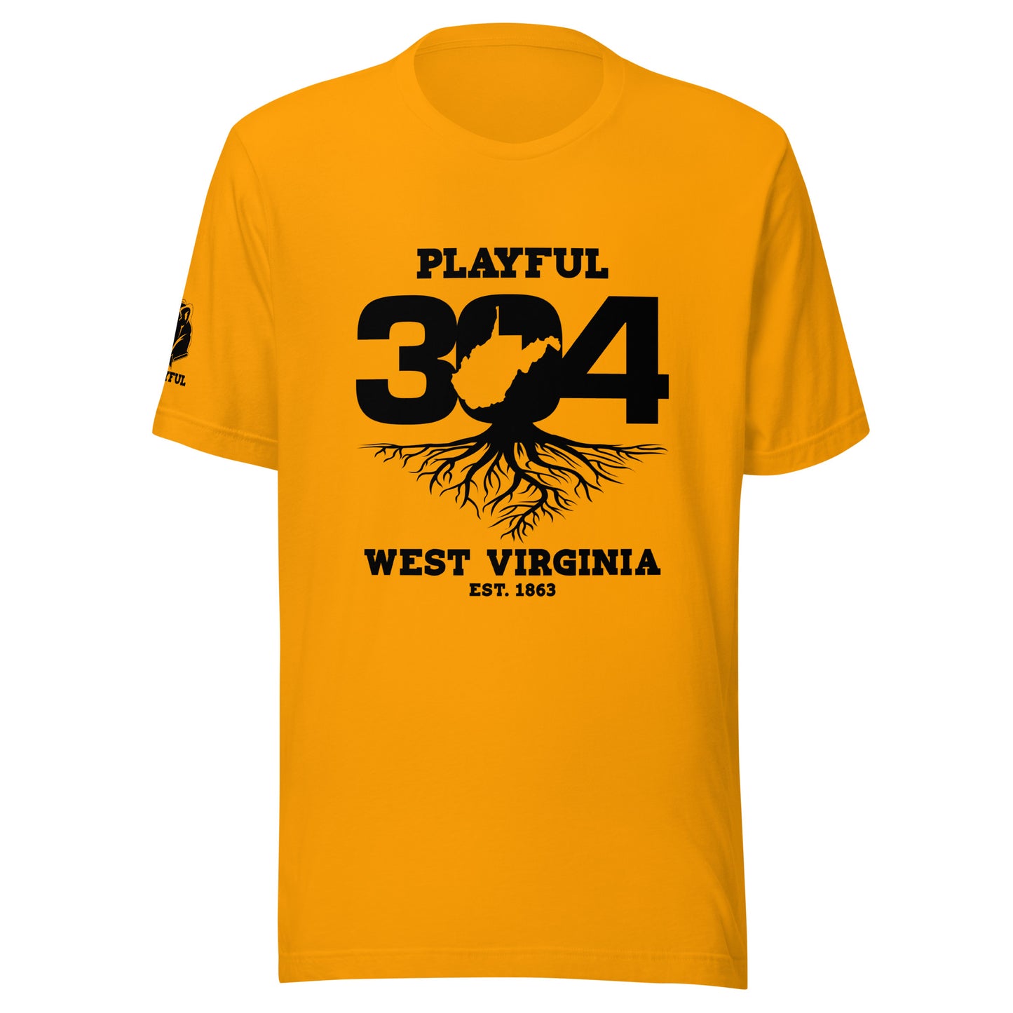 Playful WV - Black (Unisex) T-Shirt