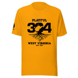 Playful WV - Black (Unisex) T-Shirt