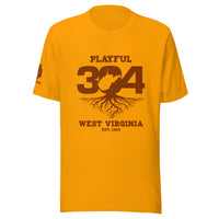 Playful WV - Brown (Unisex) t-shirt