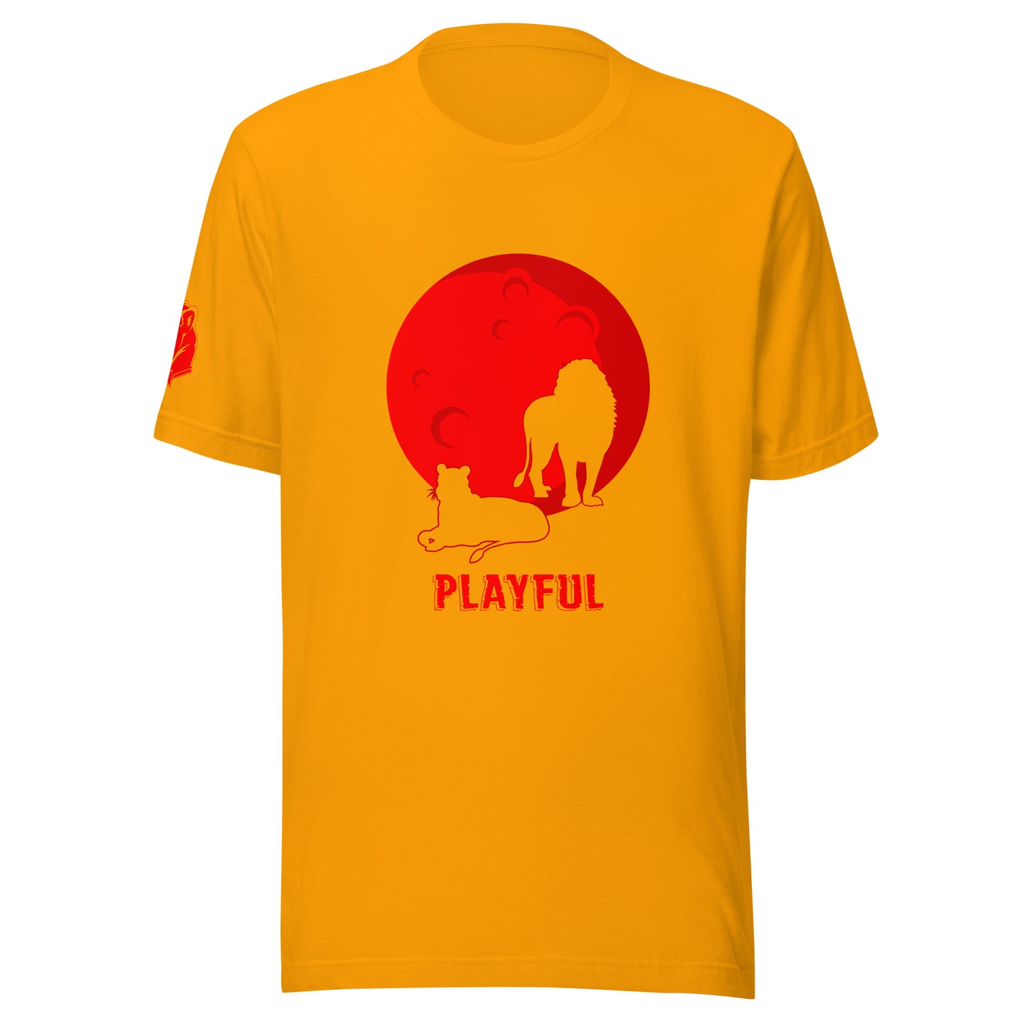 Playful Red Moon (Unisex) T-Shirt