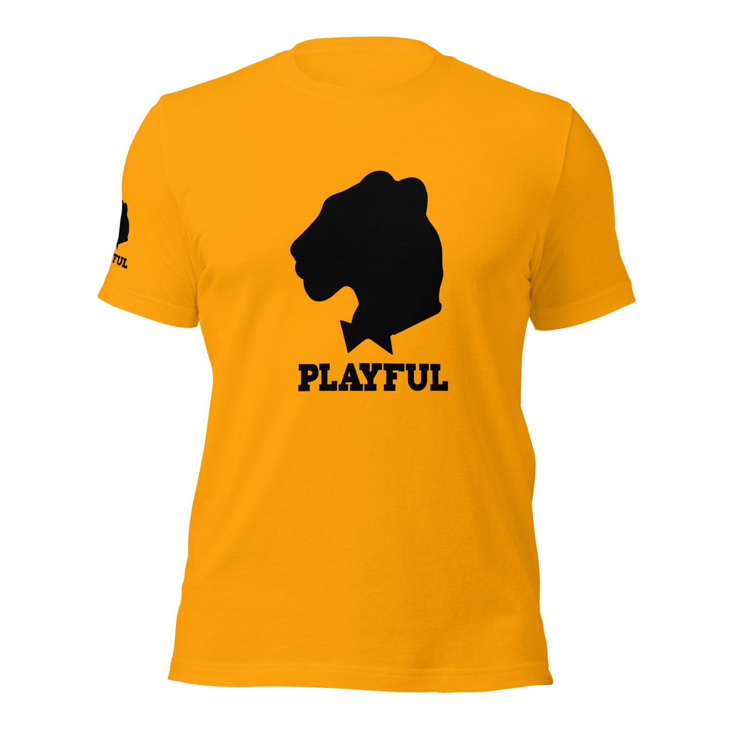 Playful Black Out Logo (Unisex) T-Shirt