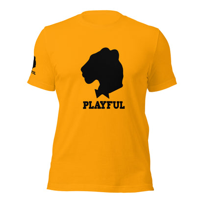 Playful Black Out Logo (Unisex) T-Shirt