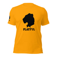 Playful Black Out Logo (Unisex) T-Shirt