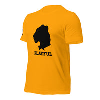 Playful Black Out Logo (Unisex) T-Shirt