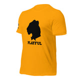 Playful Black Out Logo (Unisex) T-Shirt