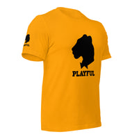 Playful Black Out Logo (Unisex) T-Shirt