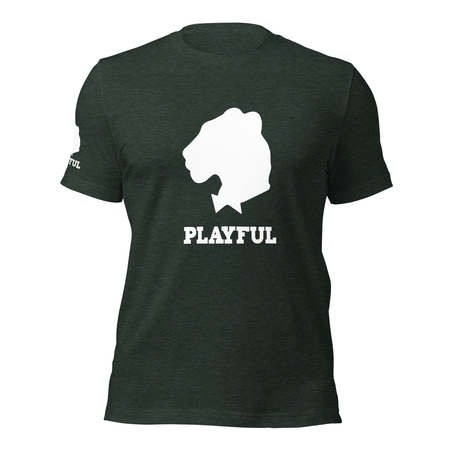 Playful White Out Logo (Unisex) T-Shirt