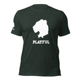 Playful White Out Logo (Unisex) T-Shirt