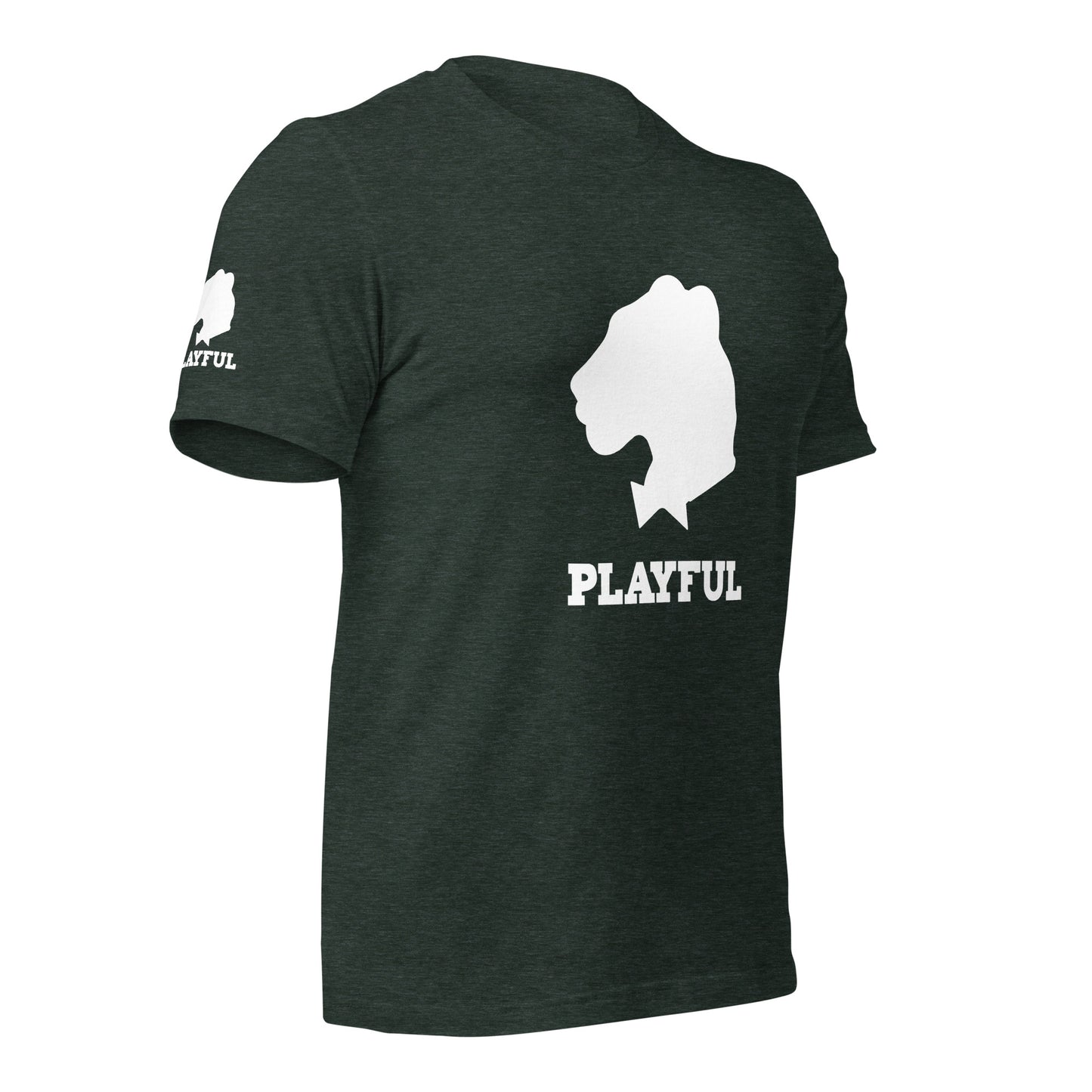 Playful White Out Logo (Unisex) T-Shirt
