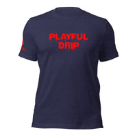Playful Drip - Red (Unisex) T-Shirt
