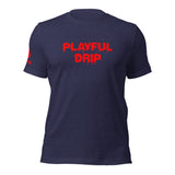Playful Drip - Red (Unisex) T-Shirt