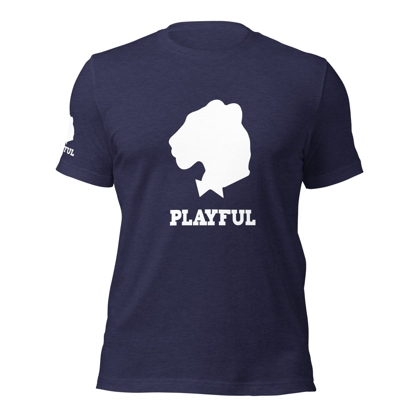 Playful White Out Logo (Unisex) T-Shirt