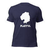 Playful White Out Logo (Unisex) T-Shirt