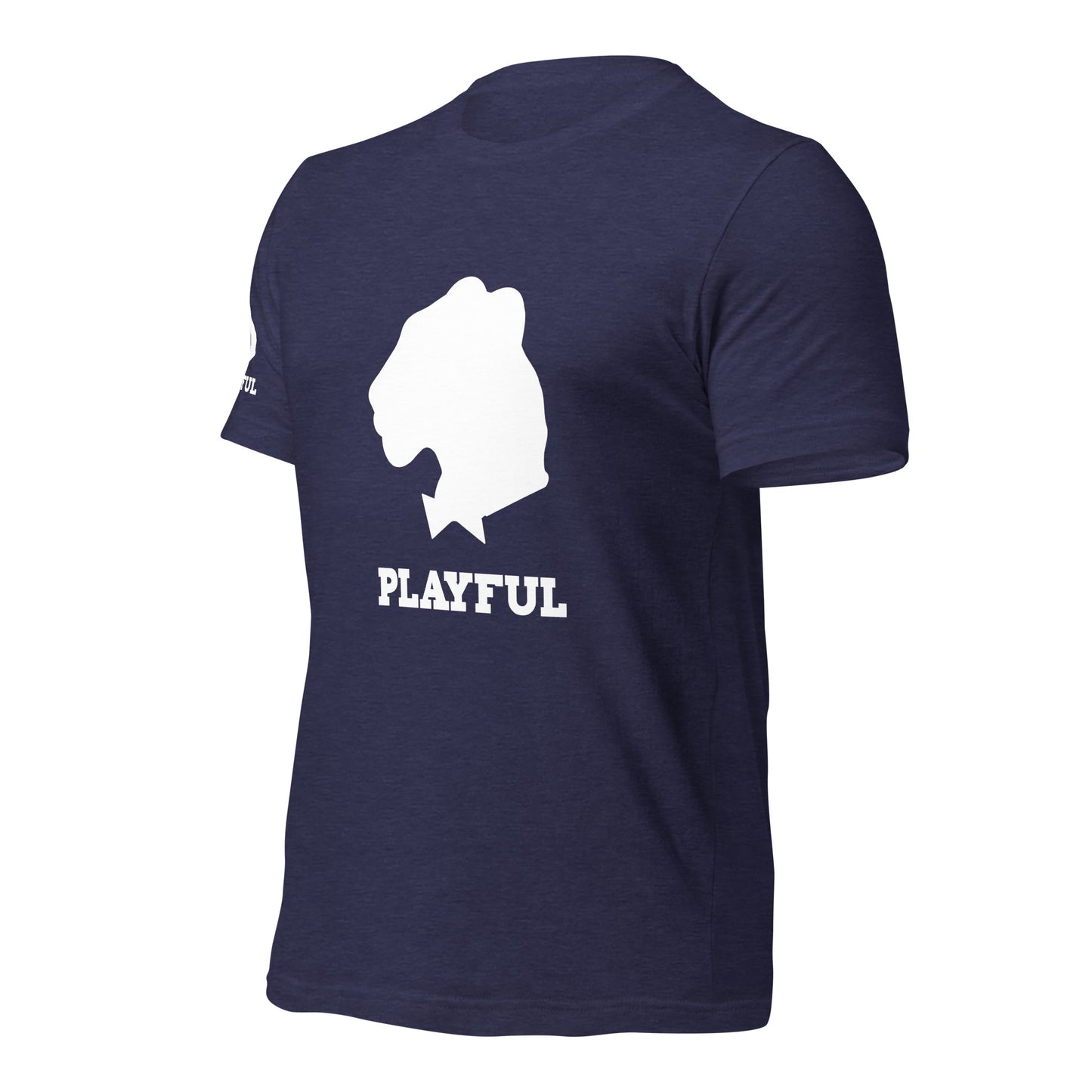 Playful White Out Logo (Unisex) T-Shirt