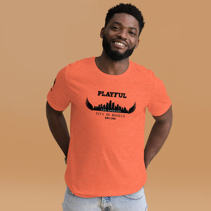 Playful Los Angeles City of Angels (Unisex) T-Shirt