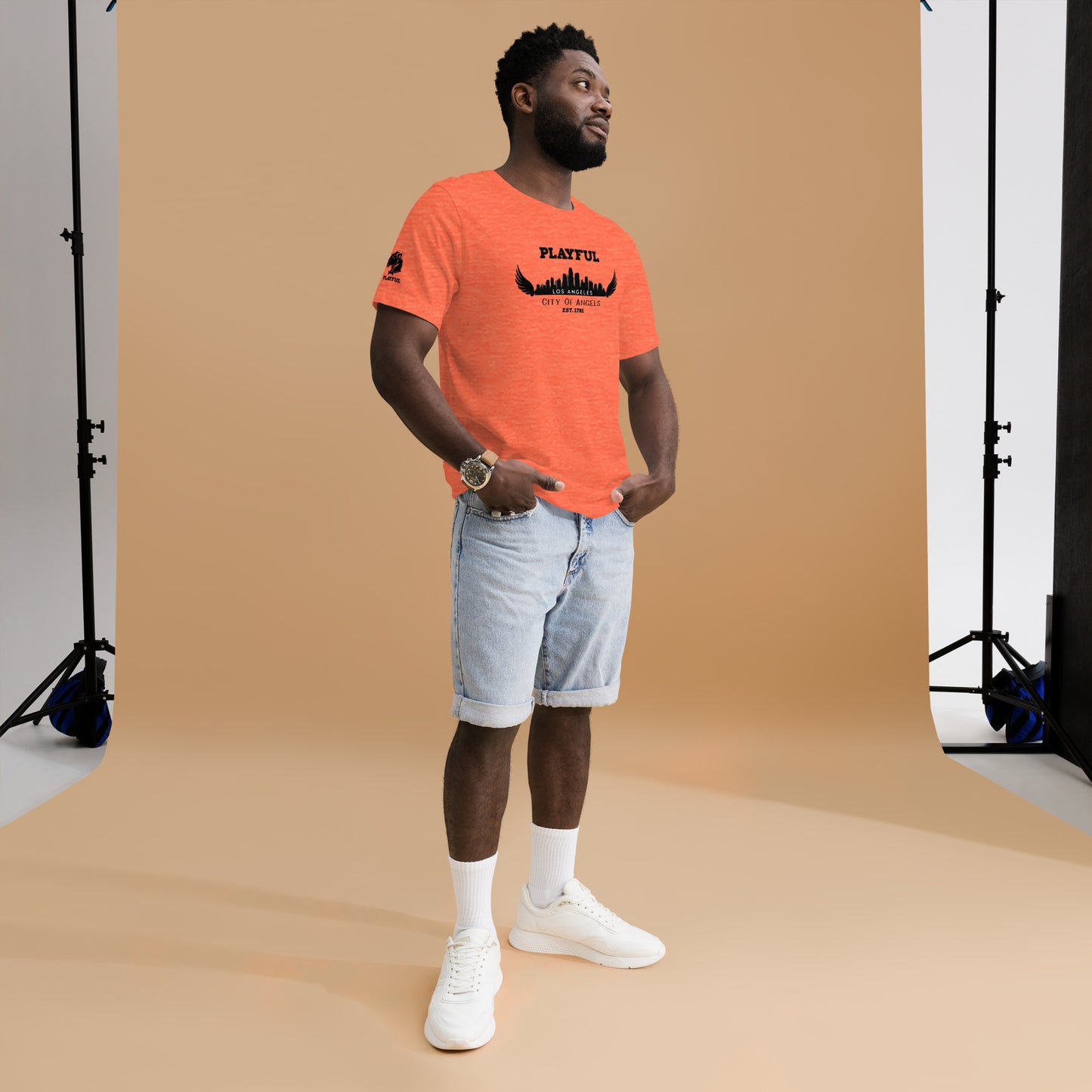 Playful Los Angeles City of Angels (Unisex) T-Shirt