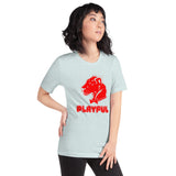 Playful Bubble Red Logo Short-Sleeve (Unisex) T-Shirt