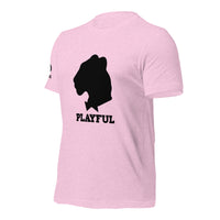 Playful Black Out Logo (Unisex) T-Shirt