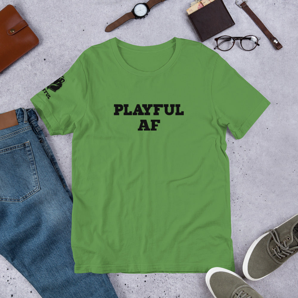 Playful AF (Black Print - Unisex) Tee