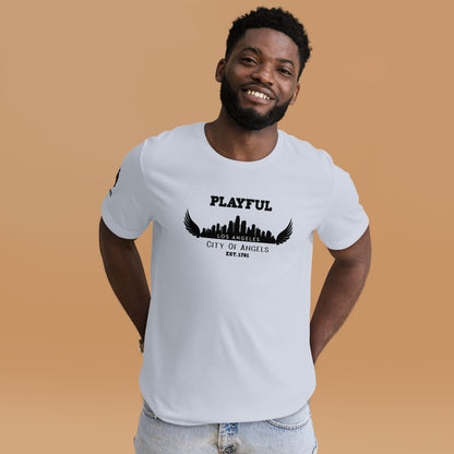 Playful Los Angeles City of Angels (Unisex) T-Shirt